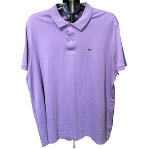 LACOSTE Regular Fit Size 8/ 3X Purple Lavender Short Sleeve Preppy Polo Shirt